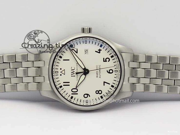 MIROTIME 0813 Mark XVIII IW327002 SS Mk Maker Best Edition White Dial On SS Bracelet A Premium 7300